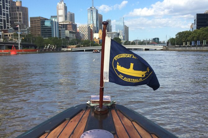 1 Hour Sight seeing Melbourne River Cruise on historic vessel - BYO snacks and drinks: flexible, but bring what you actually want