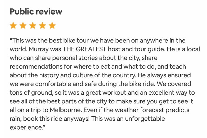 Famous Melbourne City Bike Tour - Street Art, Heritage Arcades, and the Photo Rhythm