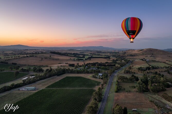 Hot Air Balloon Flight over the Yarra Valley - Chateau Yering Hotel meeting point, transfers, and balloon set-up