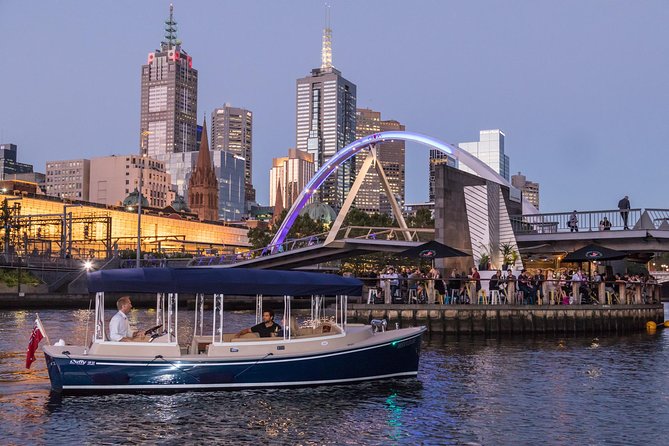 Luxury Private 90min Wine and Cheese Yarra River Cruise - The Yarra River route: Crown Casino, Southbank, bridges, and Flinders Street