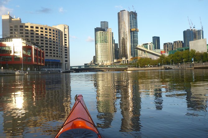 Melbourne City Twilight Kayak Tour - Downstream sights in the city core