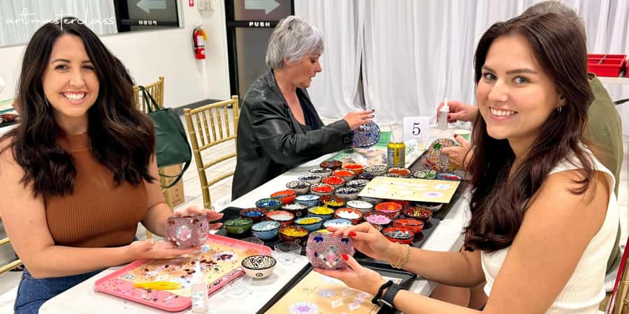 Melbourne: Mosaic Art Classes - Turkish Lamp Workshop - What you create: your own mosaic lamp you take home