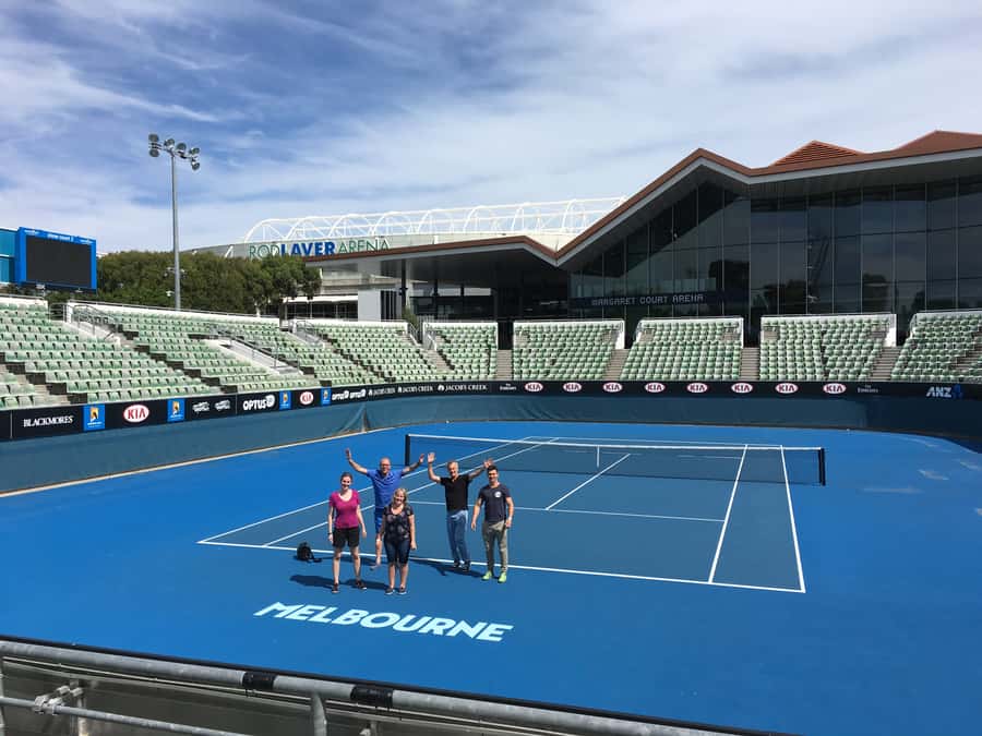 Melbourne Sports Walk - Rod Laver, Margaret Court, and the Australian Open tennis arenas