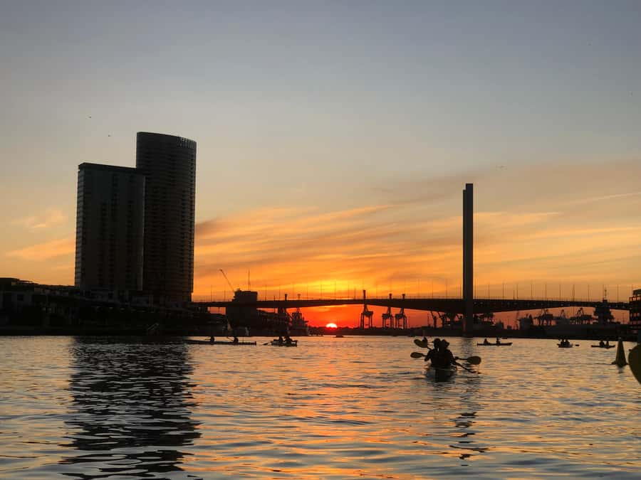 Melbourne: Sunset Kayak Tour with Dinner - The downtown-to-sporting-precinct stretch: a guided night ride without feeling rushed