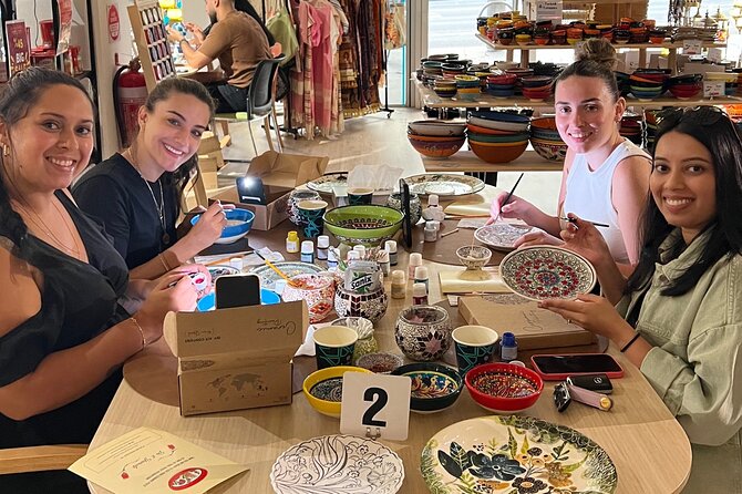 Paint and Sip Classes Melbourne: Ceramic Plates & Bowls - The BYO wine setup: the fun part, plus the one rule to remember