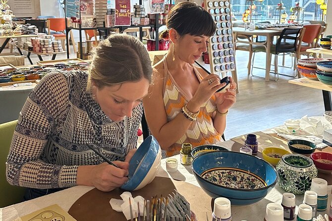 Paint and Sip Classes Melbourne: Ceramic Plates & Bowls - What you will do during the 2.5 hours (in a realistic flow)