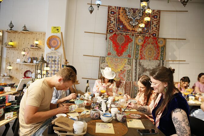Paint and Sip Classes Melbourne: Ceramic Plates & Bowls - Your ceramic project: what guided painting really means