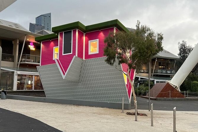 Upside Down House Photo Experience in Australia - Entering House Down Under in Docklands, Melbourne